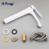 Смеситель для раковины Frap F1052-56 Белый Хром