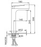 Смеситель для раковины Frap F1052-56 Белый Хром