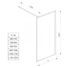 Душевая перегородка Veconi Korato KR-81F 120 KR81F-120-08-C4 профиль Хром стекло рифленое
