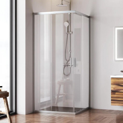 Душевой уголок AM.PM Gem 90х90 W90G-403-9090MT профиль Хром матовый стекло прозрачное