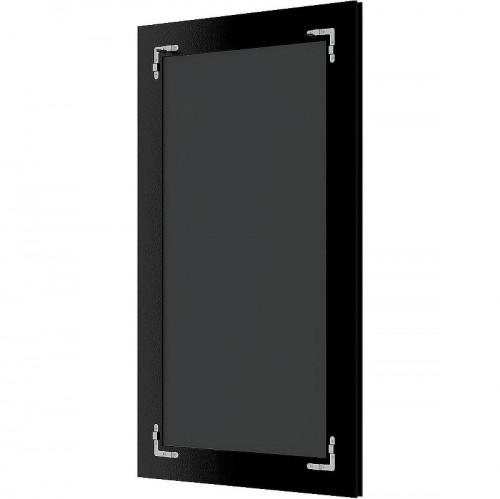 Зеркало Evoform Exclusive-G 104х104 BY 4575 с гравировкой в багетной раме - Белая кожа с хромом 78 мм стекло