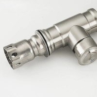 Смеситель для кухни Frap H899 F41899-4 Сатин нержавеющая сталь