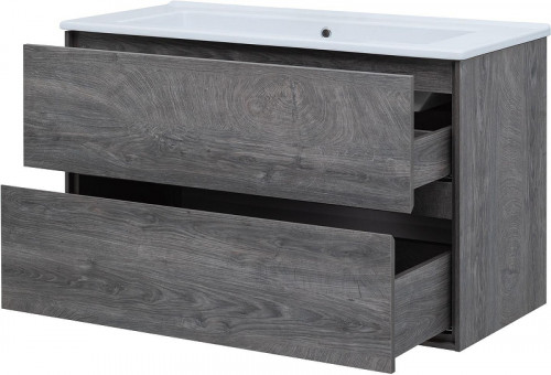 Тумба с раковиной Aquanet Милан 105 339972 подвесная цвет Дуб рошелье