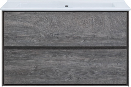 Тумба с раковиной Aquanet Милан 105 339972 подвесная цвет Дуб рошелье