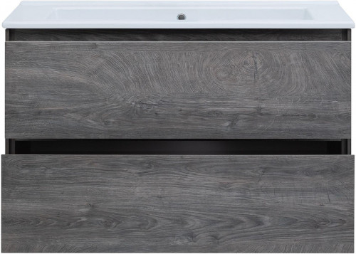 Тумба с раковиной Aquanet Милан 105 339972 подвесная цвет Дуб рошелье