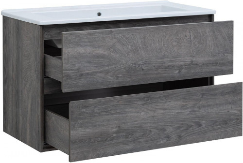 Тумба с раковиной Aquanet Милан 105 339972 подвесная цвет Дуб рошелье