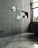 Душевая перегородка Maybah Glass MGD-269-4 890x1950 коннектор стена-стекло Хром глянцевый стекло сатиновое