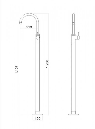 Смеситель для раковины Webert Rimini RI832101015 цвет Хром