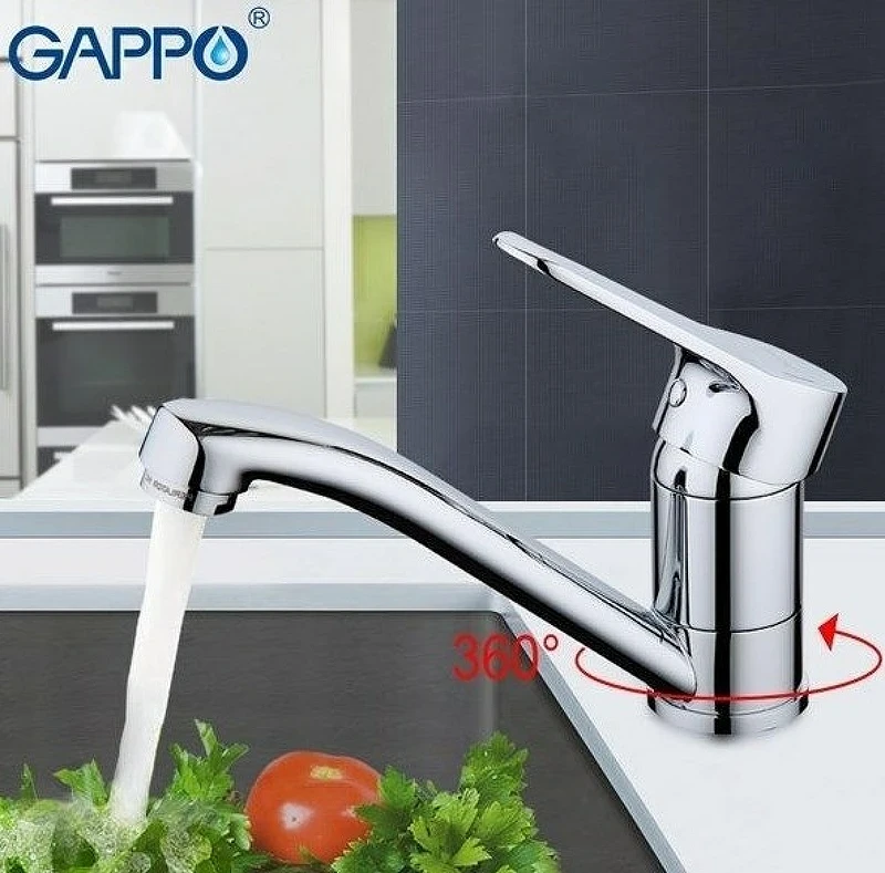Смеситель для кухни Gappo G36 G4536 Хром латунь