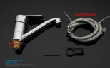 Смеситель для кухни Gappo G36 G4536 Хром латунь