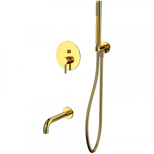 Смеситель для ванны Whitecross Y gold YSET06GL Золото латунь встраиваемый