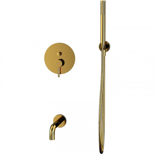 Смеситель для ванны Whitecross Y gold YSET06GL Золото латунь встраиваемый