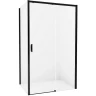 Душевой уголок New Trendy Prime Black 150х90 R D-0327A/D-0129B профиль Черный стекло прозрачное