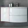Подвесной шкаф Cezares Vague 34 L 44228 Bianco lucido МДФ / ЛДСП