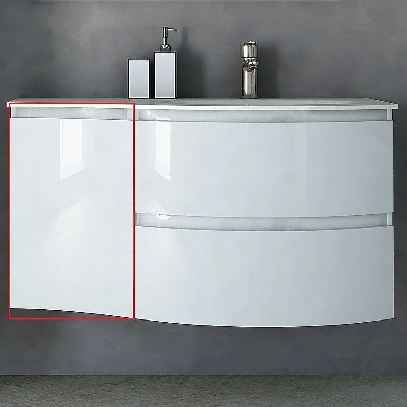 Подвесной шкаф Cezares Vague 34 L 44228 Bianco lucido МДФ / ЛДСП