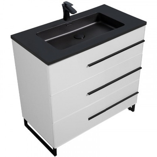 Тумба с раковиной Parly Spa Bella 75 Bella-T75 10149 Белая глянцевая