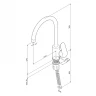 Смеситель для кухни AM.PM Like F8007100 Хром латунь