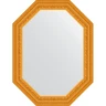 Зеркало Evoform Octagon 64x84 BY 7135 в багетной раме - Сусальное золото 80 мм стекло