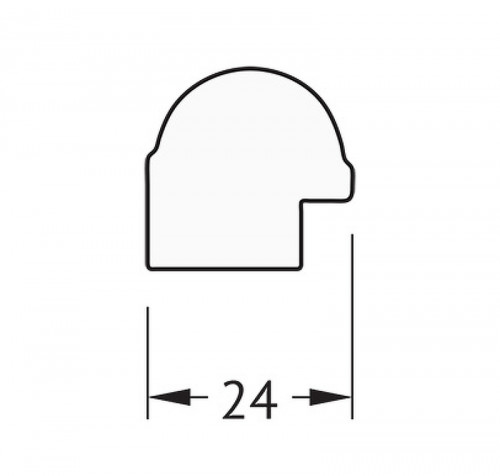Зеркало Evoform Definite 127х67 BY 0745 в багетной раме - Серебряный бамбук 24 мм стекло