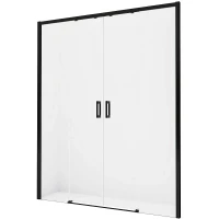 Душевая дверь New Trendy Prime Black 190 D-0346A профиль Черный стекло прозрачное