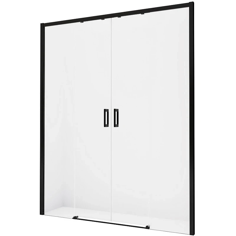 Душевая дверь New Trendy Prime Black 190 D-0346A профиль Черный стекло прозрачное
