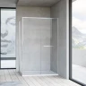 Душевой уголок Vincea Slim Soft 120x90 VSR-1SS9012CLBN профиль Брашированный никель стекло прозрачное