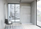 Душевой уголок Vincea Slim Soft 120x90 VSR-1SS9012CLBN профиль Брашированный никель стекло прозрачное