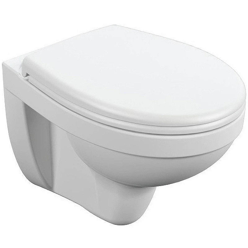 Комплект унитаза Cersanit Delfi TPL S-MZ-DELFI-PL с инсталляцией Viega Prevista Dry 8524.14 792596 с сиденьем Микролифт и клавишей смыва Хром фарфор подвесной