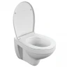 Комплект унитаза Cersanit Delfi TPL S-MZ-DELFI-PL с инсталляцией Viega Prevista Dry 8524.14 792596 с сиденьем Микролифт и клавишей смыва Хром фарфор подвесной