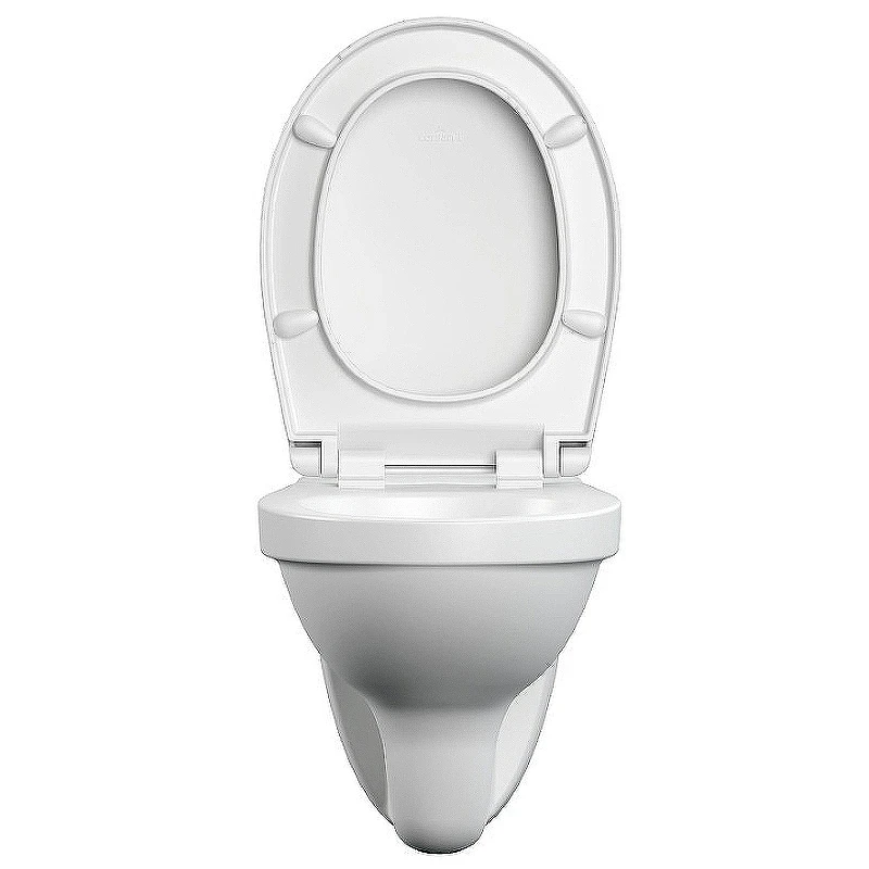 Комплект унитаза Cersanit Delfi TPL S-MZ-DELFI-PL с инсталляцией Viega Prevista Dry 8524.14 792596 с сиденьем Микролифт и клавишей смыва Хром фарфор подвесной
