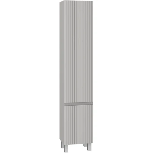 Шкаф пенал Brevita Victory 35 R VIC-05035-500R Серый шелк МДФ / ЛДСП