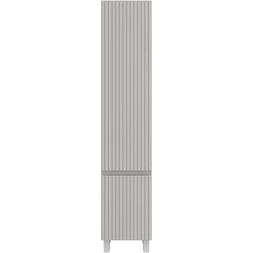 Шкаф пенал Brevita Victory 35 R VIC-05035-500R Серый шелк МДФ / ЛДСП