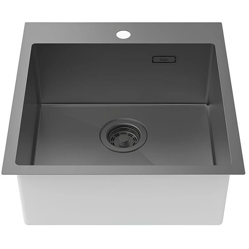 Кухонная мойка Iddis Haze 49 HAZ49GMi77 Графит матовый