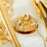 Ванна из искусственного камня Migliore Impero 180x87 26925 ножки Leone Standart Золото
