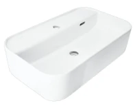Раковина накладная Sanita Luxe Infinity Shelf 60 WB.CT/Infinity/60-C.Shelf/WHT. цвет Белый