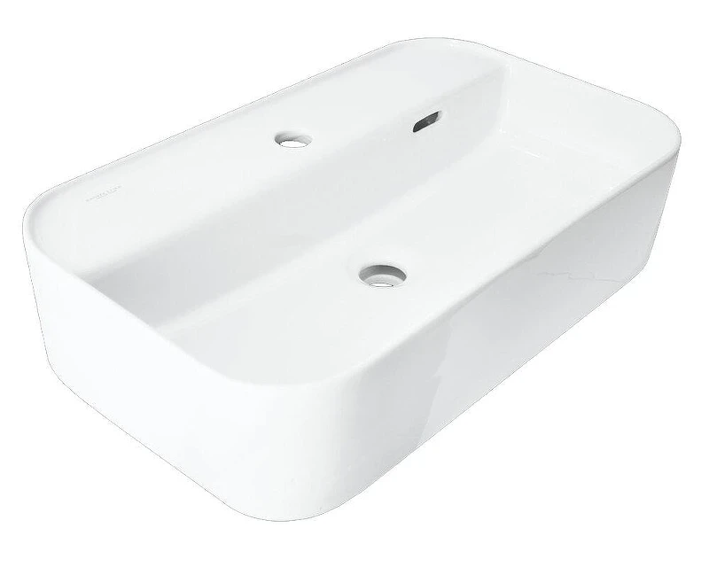 Раковина накладная Sanita Luxe Infinity Shelf 60 WB.CT/Infinity/60-C.Shelf/WHT. цвет Белый