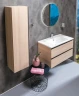 Тумба под раковину Boheme Armadi Art Capolda 85 849-085-LW подвесная Light Wood МДФ / ЛДСП