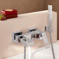 Смеситель для ванны Grohe Eurocube 23140000 Хром латунь на стену