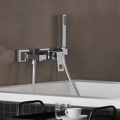Смеситель для ванны Grohe Eurocube 23140000 Хром латунь на стену