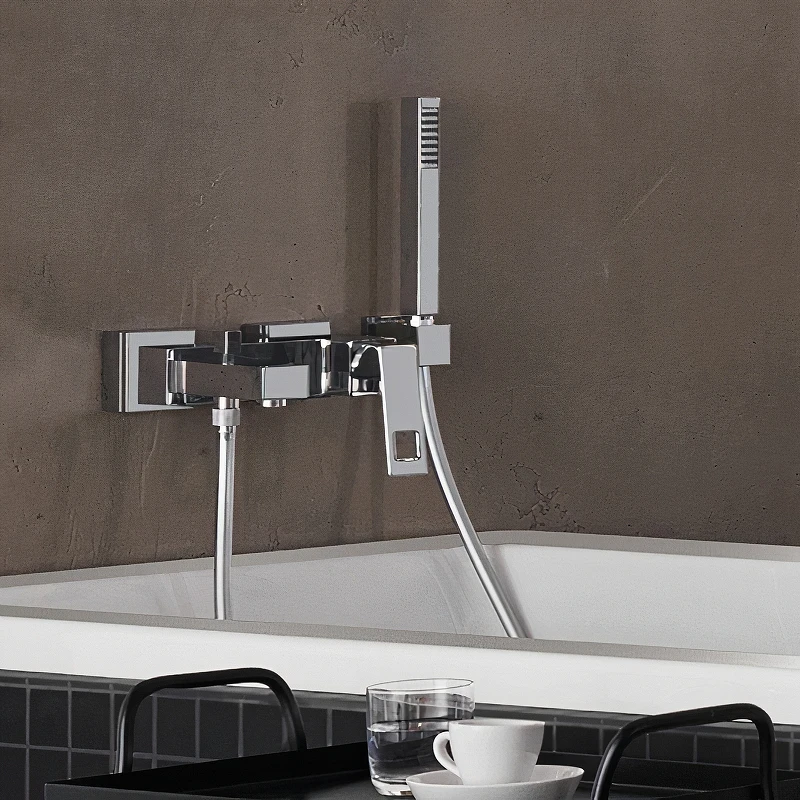 Смеситель для ванны Grohe Eurocube 23140000 Хром латунь на стену