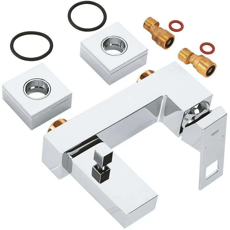 Смеситель для ванны Grohe Eurocube 23140000 Хром латунь на стену