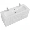 Тумба под раковину Cezares Duet-N 120 DUET-N-1200-2C-SO-FBS-P подвесная Ясень Белый Софт МДФ / ЛДСП