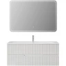 Тумба под раковину Cezares Duet-N 120 DUET-N-1200-2C-SO-FBS-P подвесная Ясень Белый Софт МДФ / ЛДСП