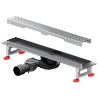 Душевой лоток AM.PM MasterFlow 50 W01SC-P11-050-01SB с решеткой Хром матовый Cut Gradient