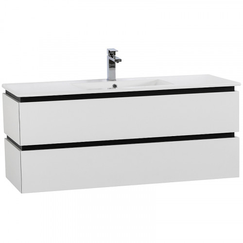 Тумба под раковину Cezares Plane 120 PLANE-1200-2C-SO-BL подвесная Bianco Lucido МДФ / ЛДСП