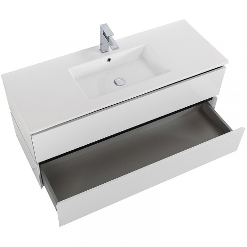 Тумба под раковину Cezares Plane 120 PLANE-1200-2C-SO-BL подвесная Bianco Lucido МДФ / ЛДСП