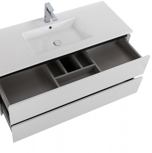 Тумба под раковину Cezares Plane 120 PLANE-1200-2C-SO-BL подвесная Bianco Lucido МДФ / ЛДСП