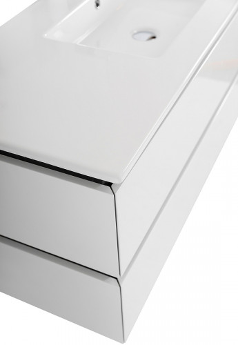 Тумба под раковину Cezares Plane 120 PLANE-1200-2C-SO-BL подвесная Bianco Lucido МДФ / ЛДСП