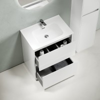 Тумба под раковину Sancos Libra Floor 70 LB70FW Белый глянец МДФ / ЛДСП