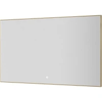 Зеркало Boheme Modern 120x70 543-120-G с подсветкой Золото с сенсорным выключателем и подогревом стекло